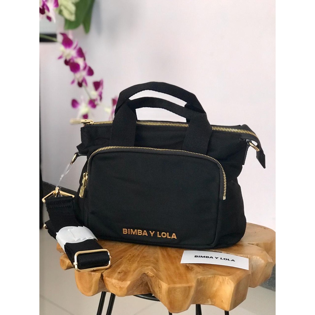 READY STOCK Bimba Y Lola tas selempang authentic parasut black red maroon hitam grey tassel square
