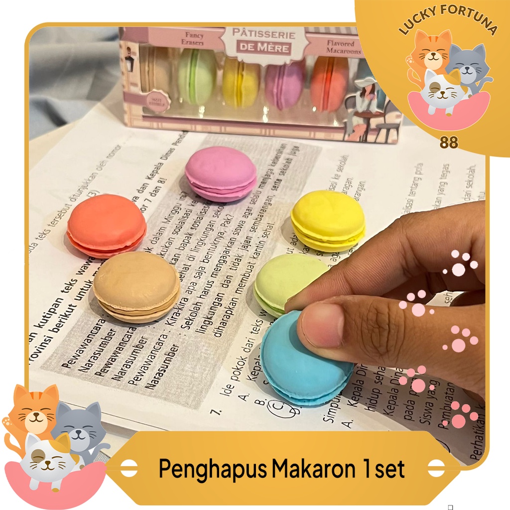 

[LuckyFortuna88] Penghapus Bentuk Makaron Eraser Bentuk Makaron Penghapus Bentuk Macaron alat tulis kantor alat tulis sekolah lucu murah