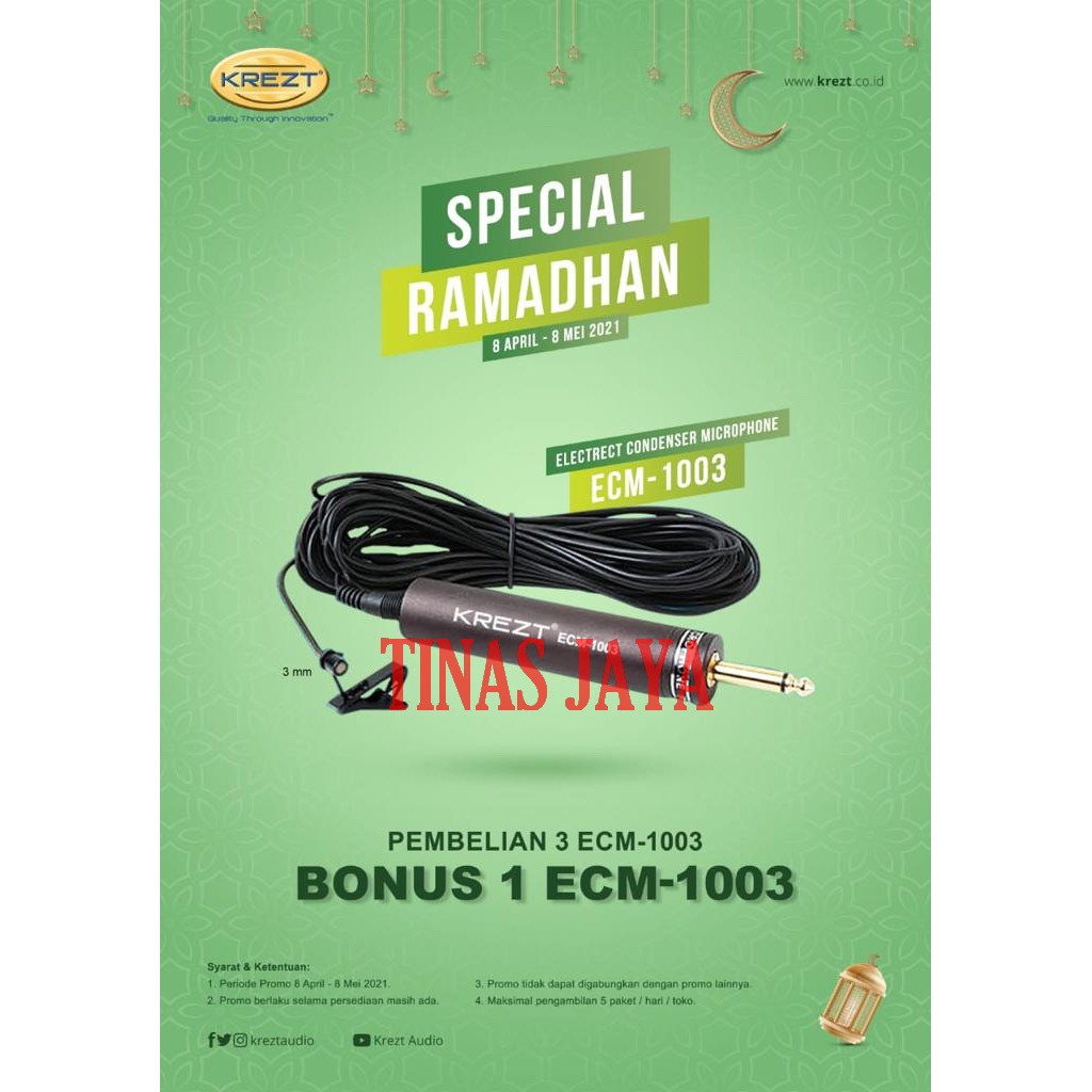 Mic Kabel Krezt ECM 1003 Jepit Original Special Ramadhan