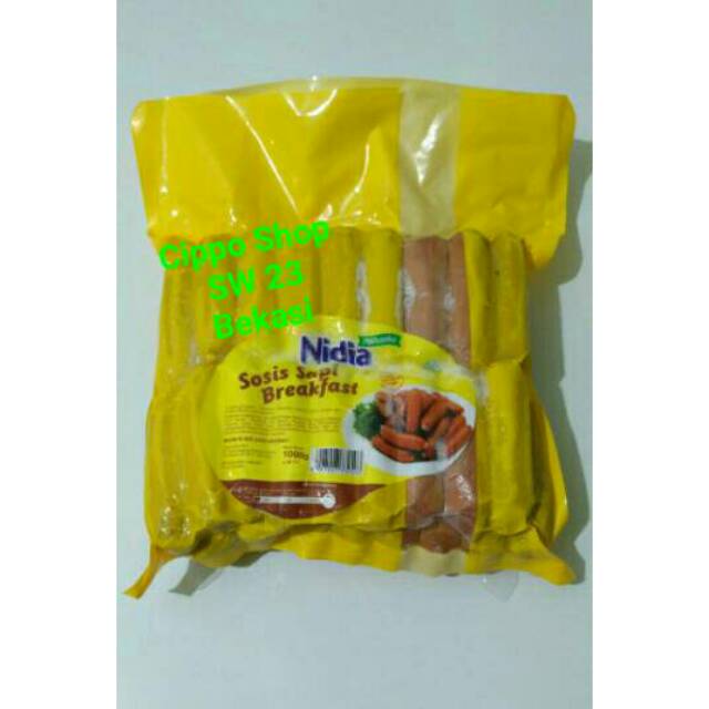 

Sosis Sapi Breakfast NIDIA 1 kg, PROMO....!!!!