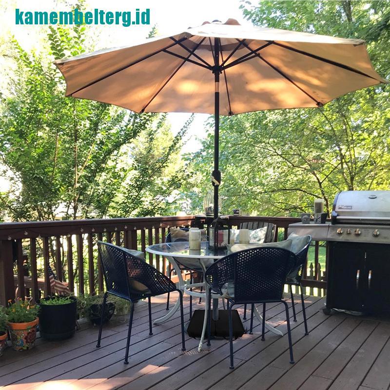 Kamr Weight Sand Bag For Flag Umbrella Base Stand Square Sandbag Patio Outdoor Black Shopee Indonesia