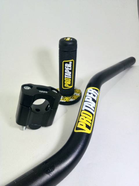 Paketan stang fatbar protaper - raiser - grip klx150 crf150 nmax xride vixion cb xabre r15 dll