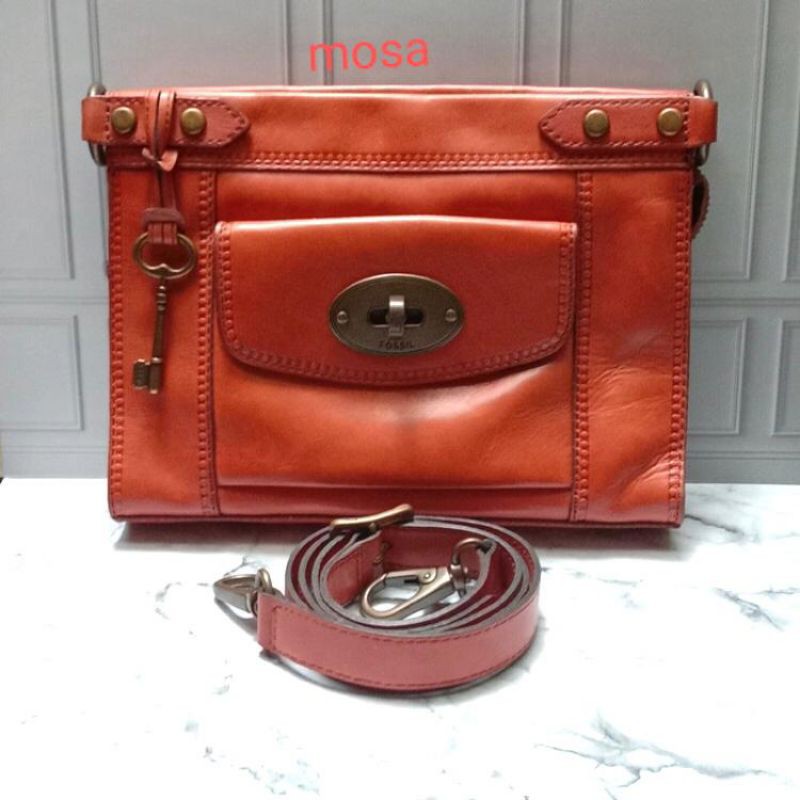 tas Fossil vrv frame bag preloved second vintage rare vri jadul buyut