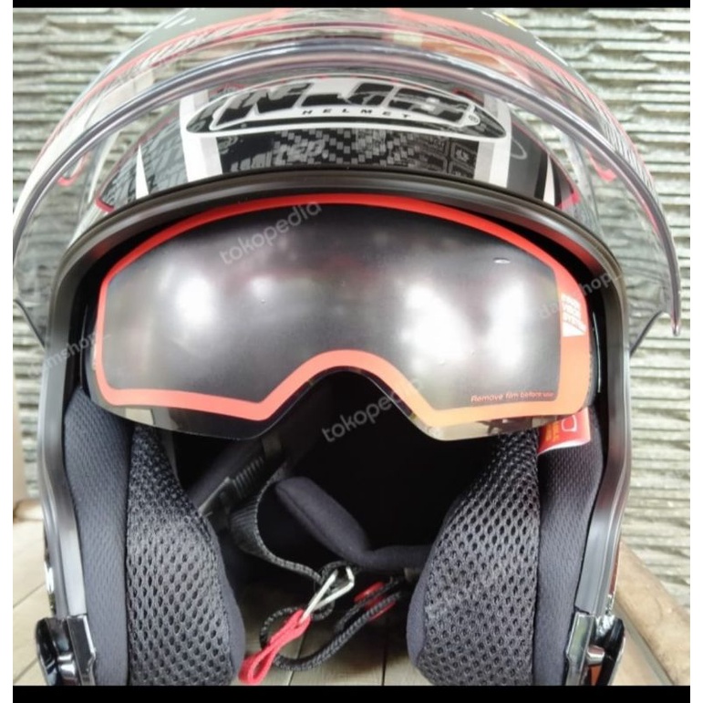 Helm NJS Kairoz Dv Rush Black Silver Size M