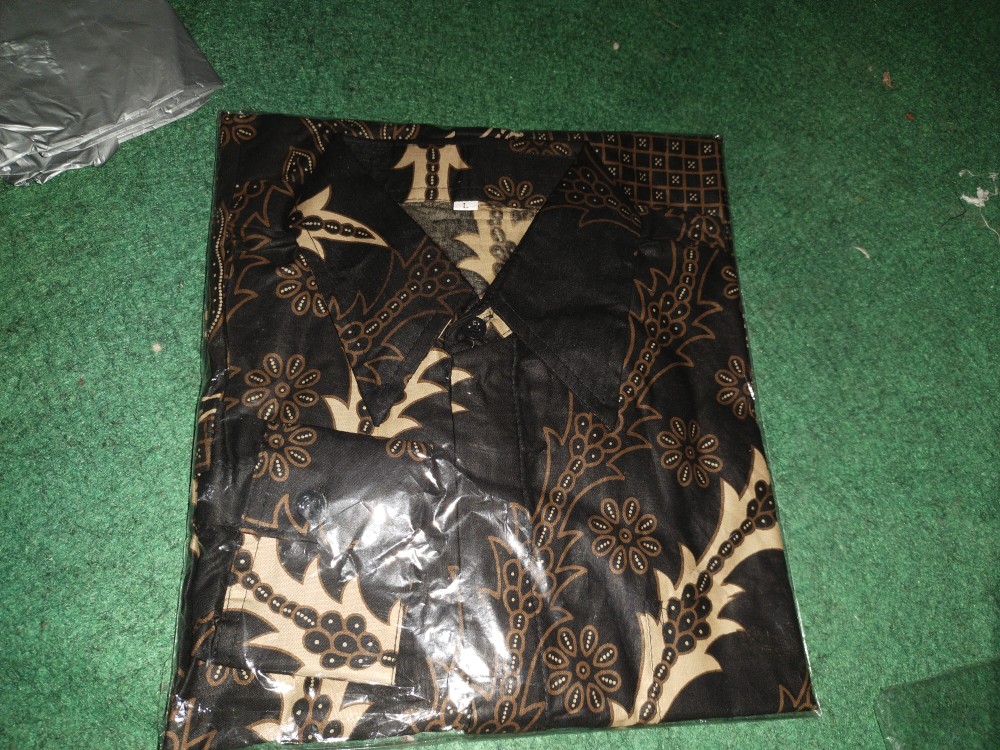 Kemeja Batik Pria Lengan Panjang Size M L Xl Xxl Bswart Batik Hrb026 Kenango Panjang Padi