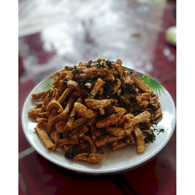 

Basreng stik Pedas Extra Daun jeruk ukuran 250gram
