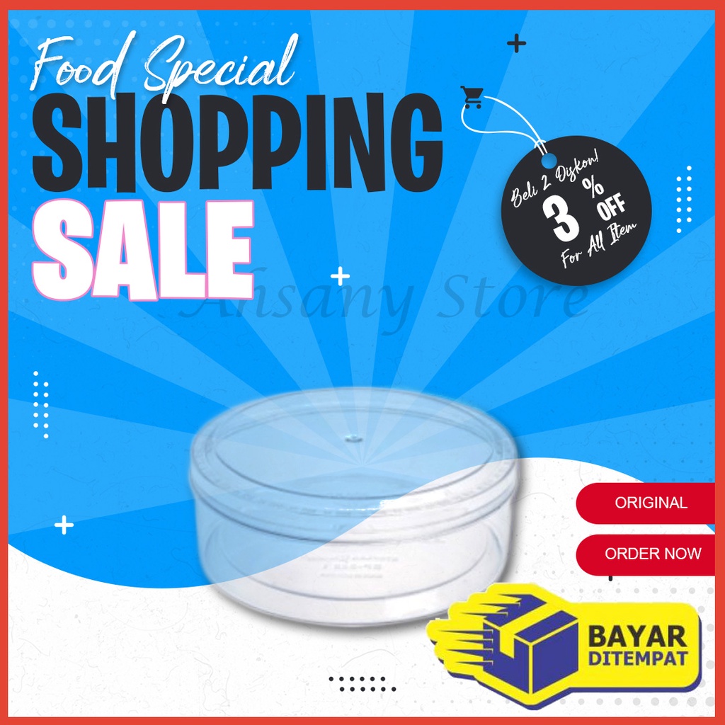 Toples Plastik Tempat Kue Kering Lebaran Kuker 250gr