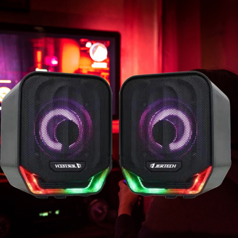 Speaker Gaming Jertech S4 Rival Audio Wired Speaker LED Speaker