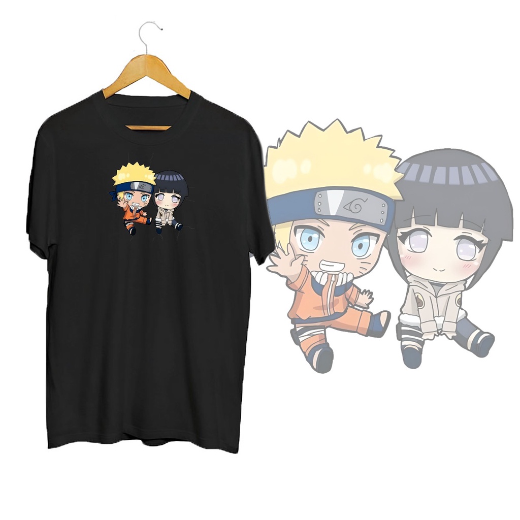 KAOS OVERSIZE NARUTO &amp; HINATA T-SHIRT