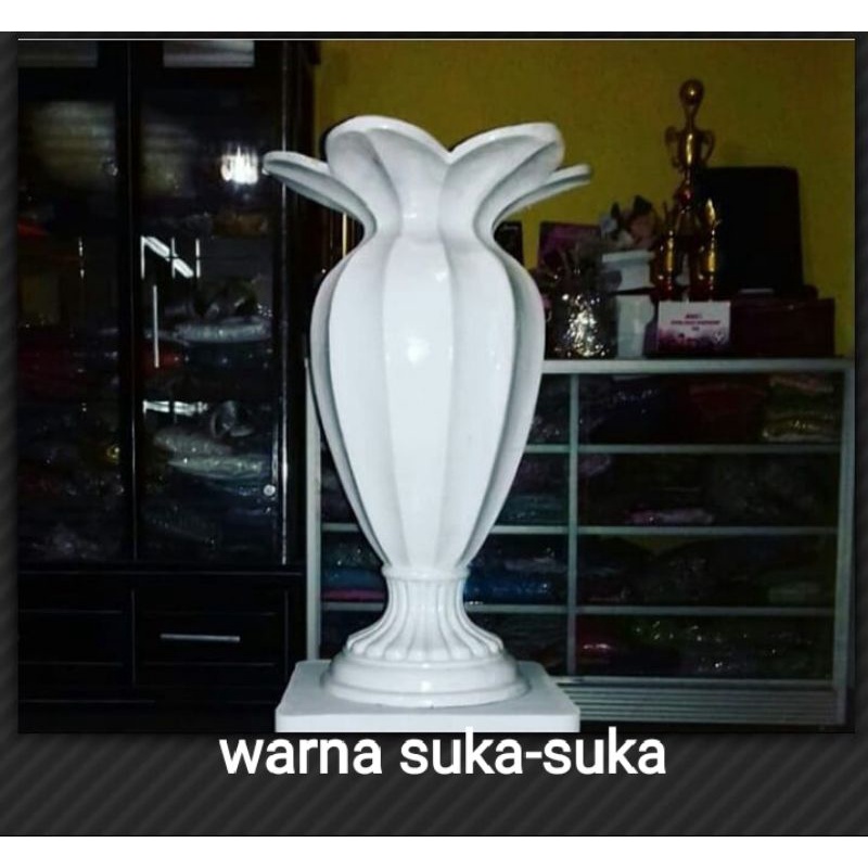pot bunga dekorasi plaminan/vasbunga fiber