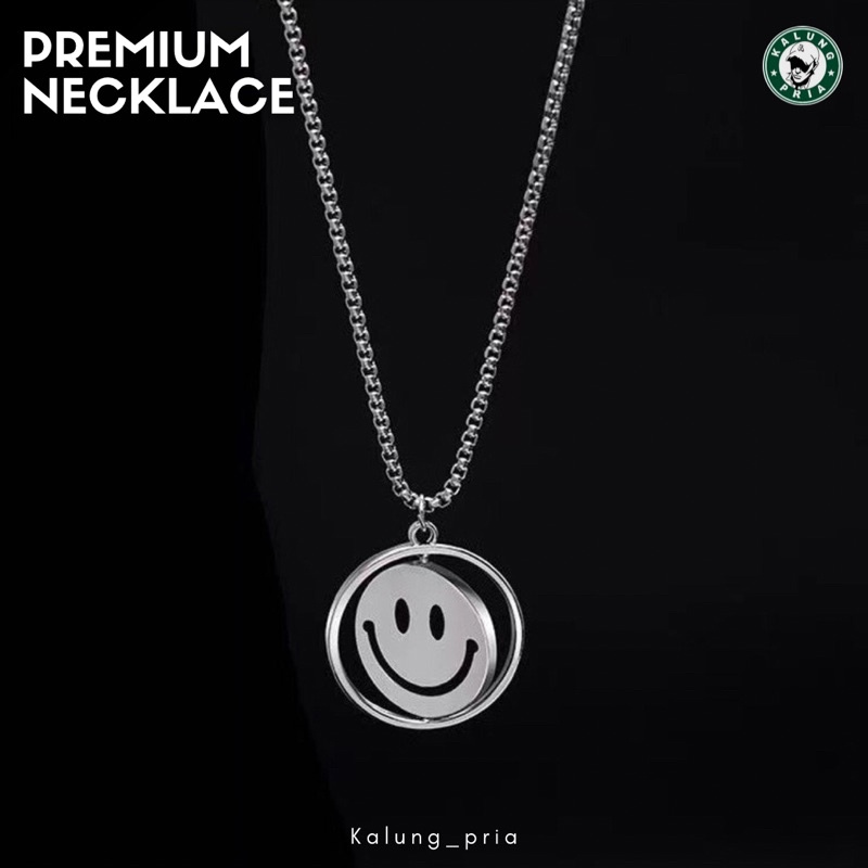 KALUNG PREMIUM LIONTIN RING EMOTICON TITANIUM