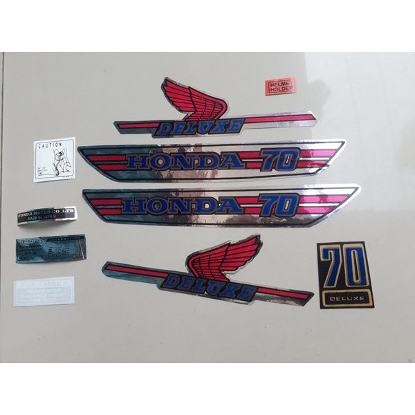 decal stiker set body honda c70 termurah di bandung Motor Custom