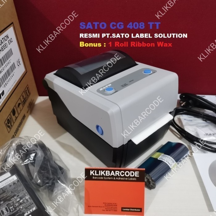 PROMO BARCODE PRINTER SATO CG-408TT / CG 408 -SATO CG408 TT PRINTER BARCODE