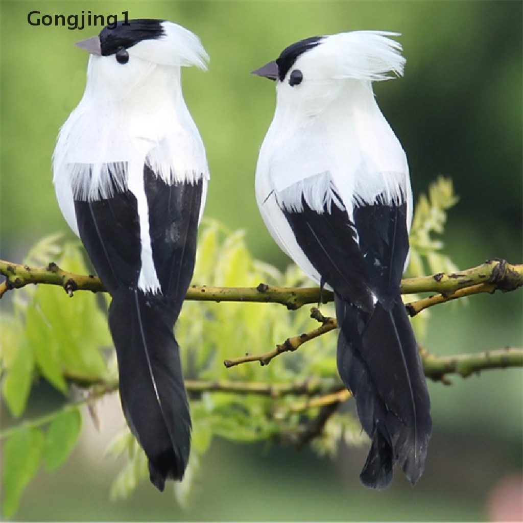 Gongjing1 Burung Beo Imitasi Bahan Busa + Bulu Untuk Dekorasi Taman / Outdoor