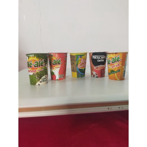 Magnet tempelan kulkas miniatur mie cup/minuman cup/ boba