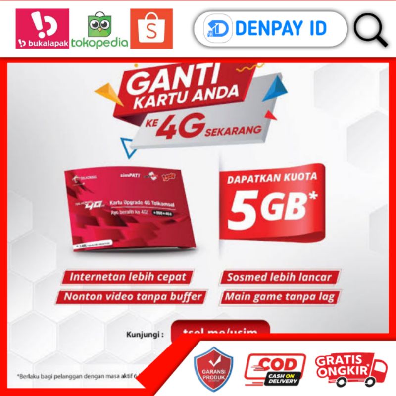 Kartu Upgrade 4g telkomsel