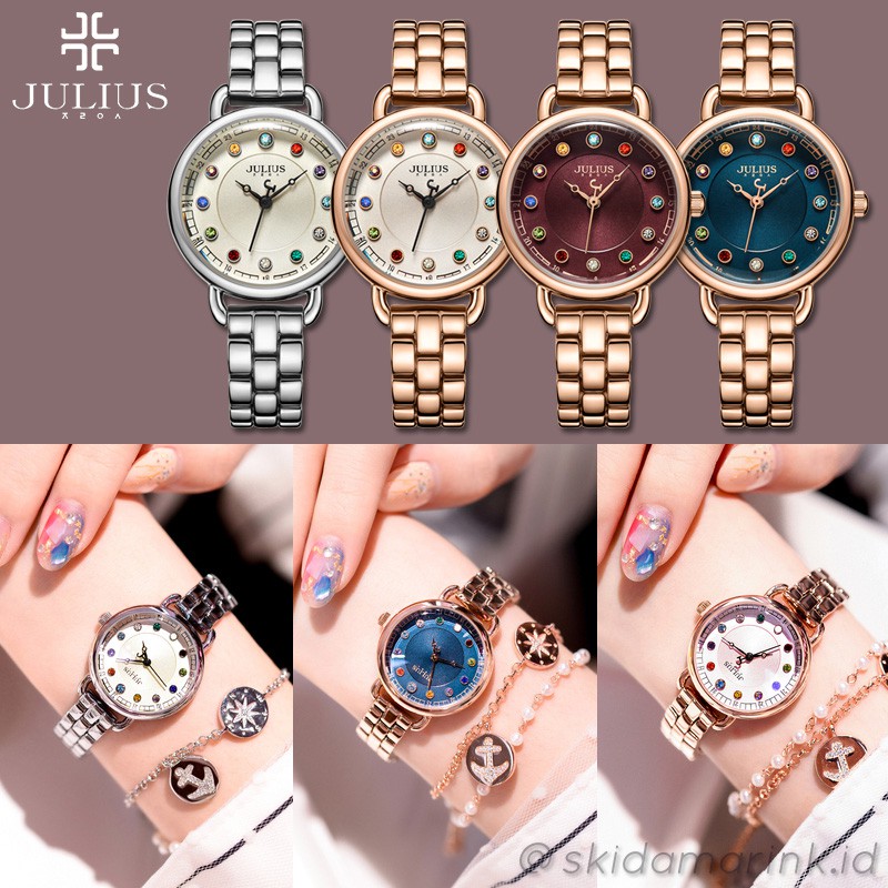 Julius JA-1088 / JA1088 ORIGINAL Jam Tangan Wanita Korea Cantik dan Elegan