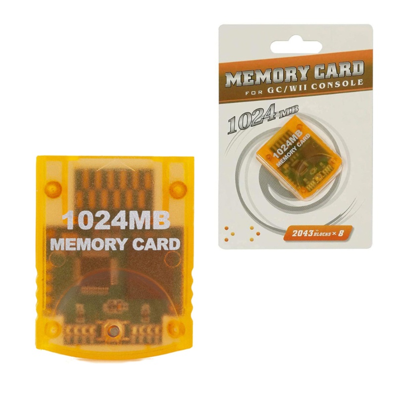 Btsg Storage Card For-GameCube For GC 1024MB Memory Card Saver Untuk Wii Console Memory