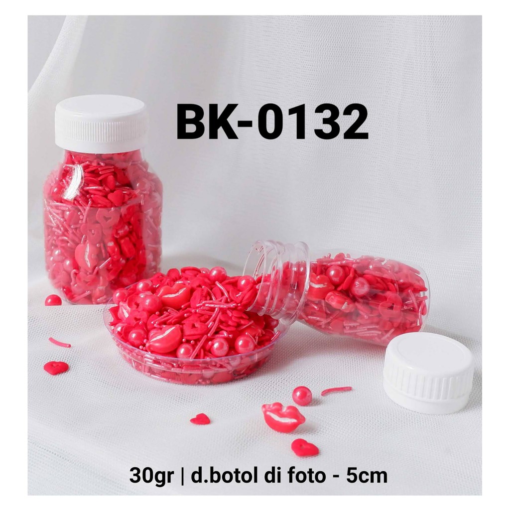 

BK-0132 Sprinkles sprinkle sprinkel 30 gram mutiara bibir merah yamama baking grosir murah sprinkles cake dekorasi mutiara trimit decoration story sprinklestory sprinklesstory sprinkle story yamama baking