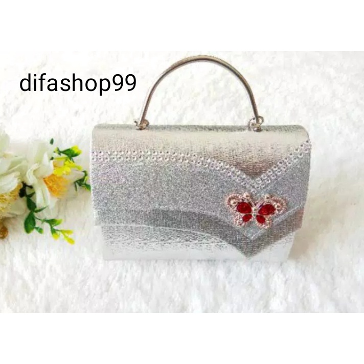 TAS PESTA ORCHID MODEL CLUCTH DAN SELEMPANG TERKESAN MEWAH DAN ELEGAN DERASHOP99