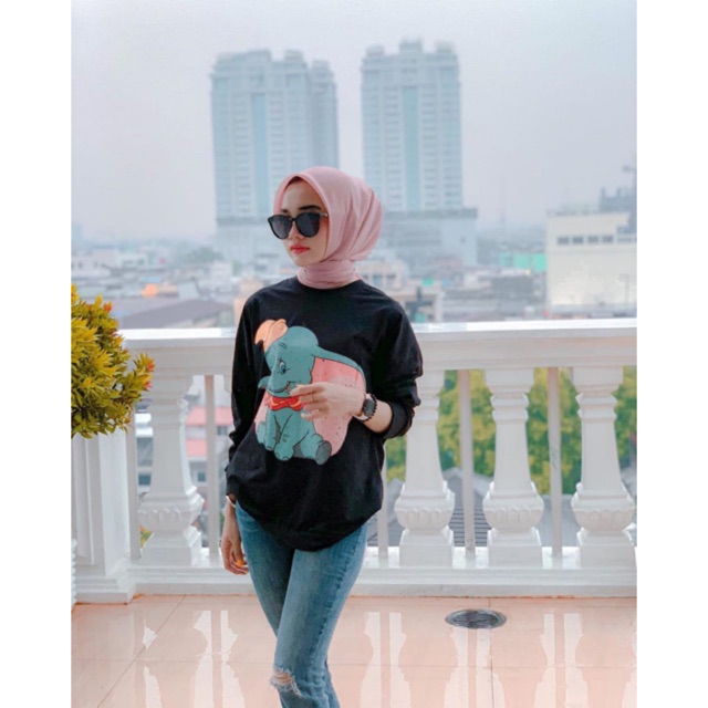 New Sweater Dumbo Sweat Shirt Kaos  Panjang Dumbo Import  