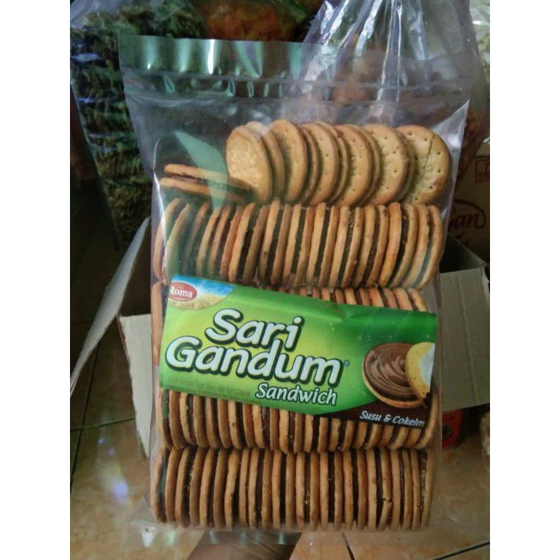 

Remahan Snack Termurah Sari Gandum Roti Sandwich +- 400gram