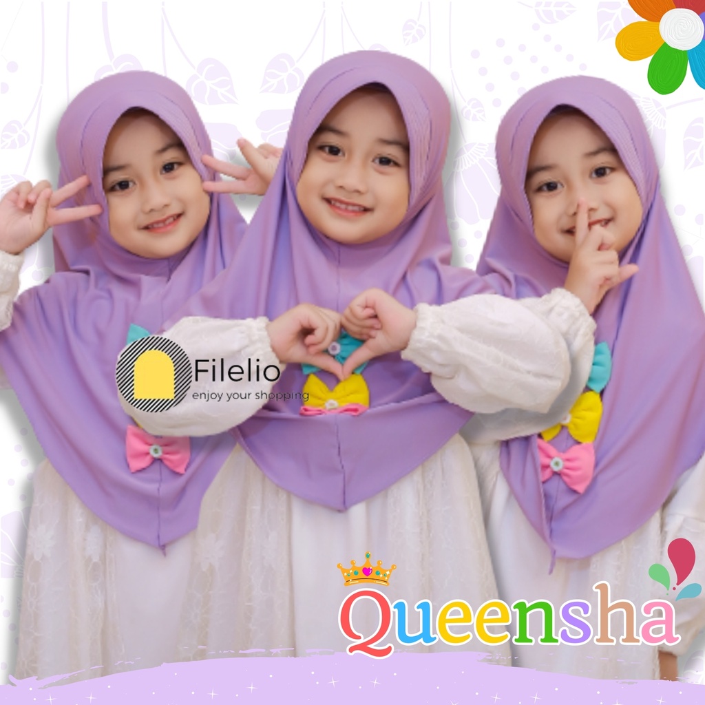 Kerudung Anak Queensha / Jilbab Anak Terbaru / Hijab Anak Murah / Fashion Anak / Kado Ultah