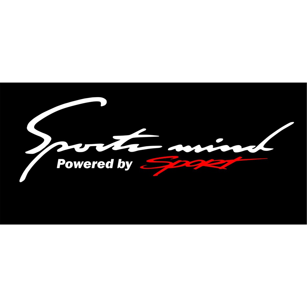 sticker mobil kap sportmind powered by sport