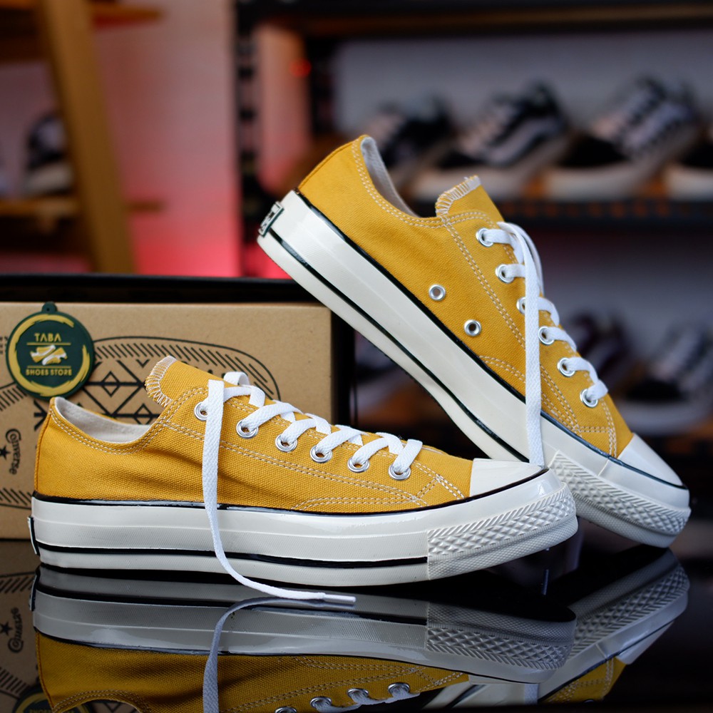 (BISA COD) SEPATU 70s LOW YELLOW  PREMIUM SNEAKERS PENDEK PRIA  WANITA IMPORT