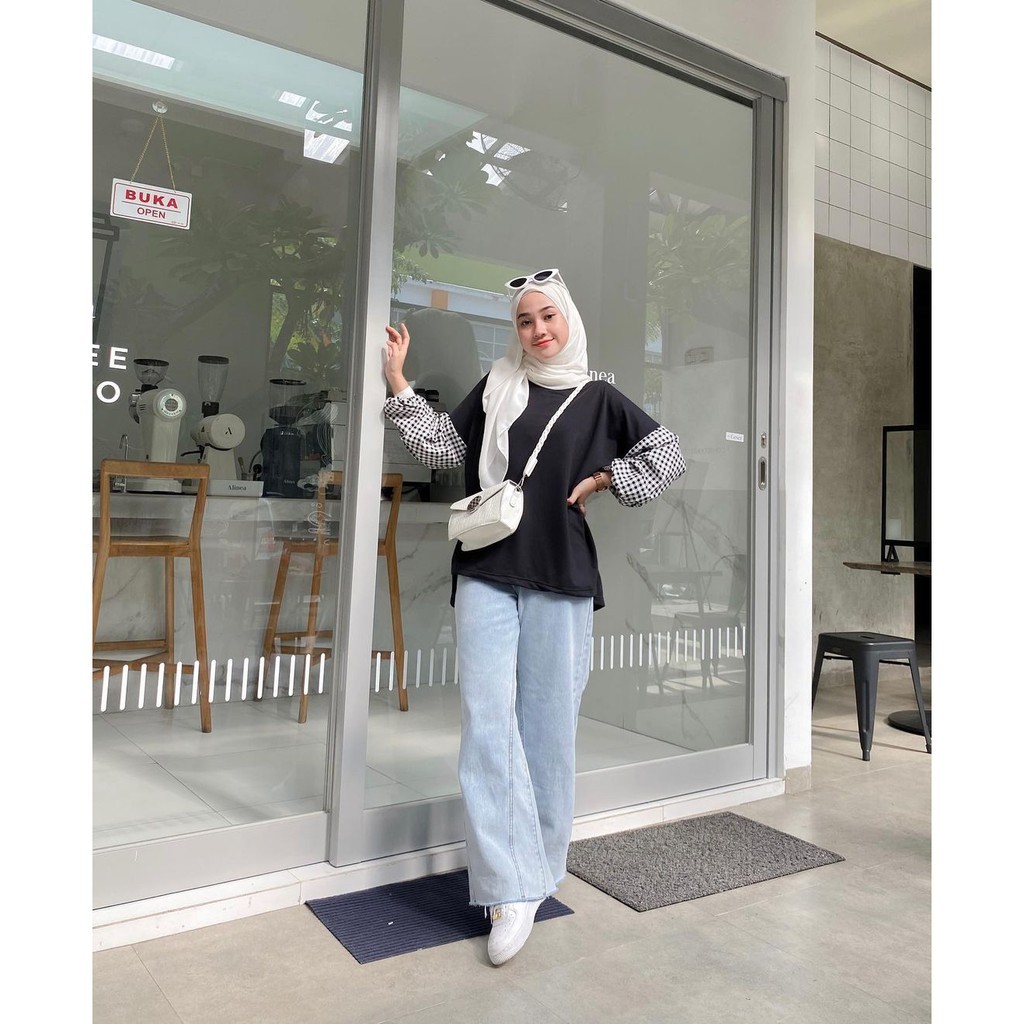 Anggi Blouse Atasan Top Remaja Muslim Wanita l Korean Style