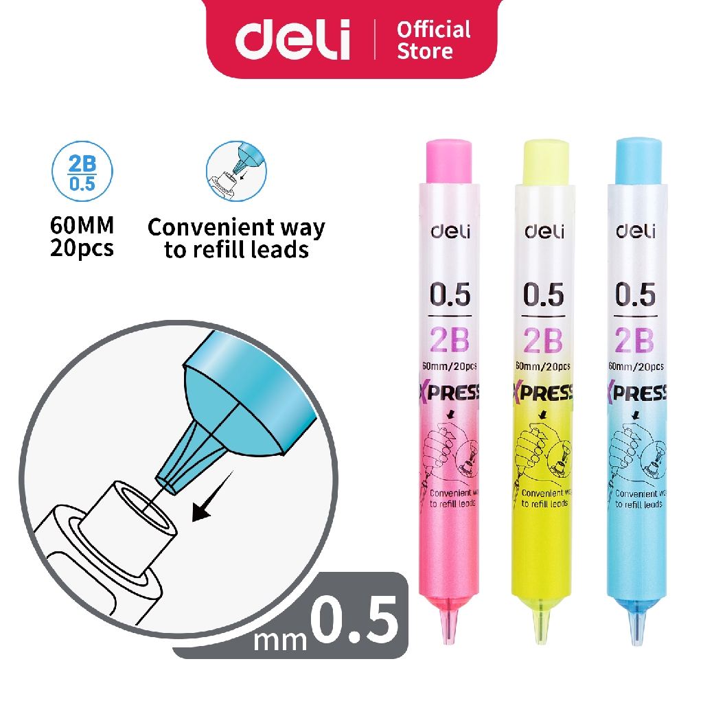 

Deli EU67600 Mechanical Pencil leads 0.5mm mix IP311