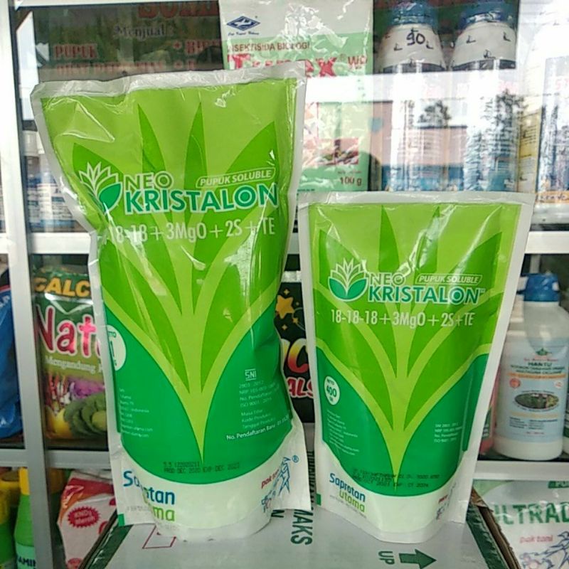 Neo Kristalon Soluble Pupuk Daun Kemasan 400 Gram dan 1 kg