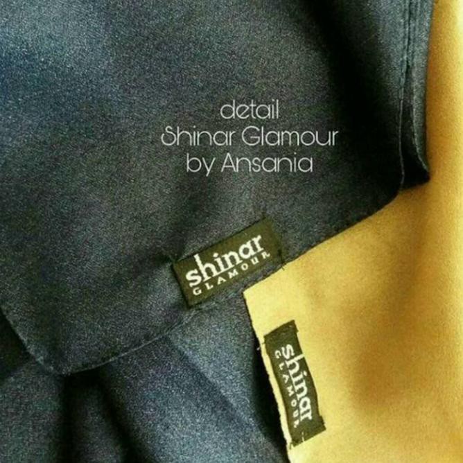 (Terbaru!) Ansania Shinar Glamour Hijab Jilbab Rubiah Segi Empat Square \