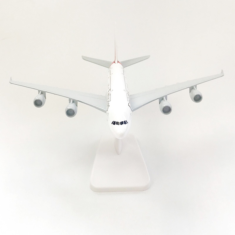 Miniatur Diecast Pesawat Airbus 380 A380 Bahan Metal Dengan Stand Display Untuk Koleksi