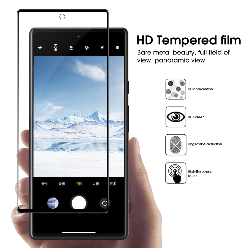 1pc Pelindung Layar Tempered Glass Anti Glare / Sidik Jari Untuk Google Pixel 7 / 7Pro