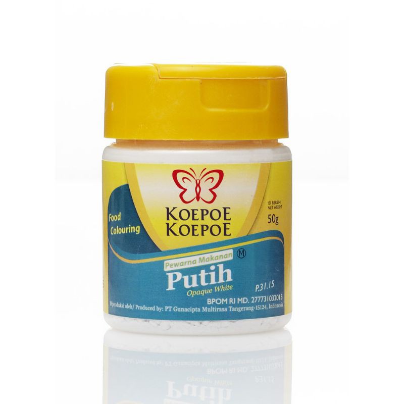 

KOEPOE Pewarna Makanan Putih 50 g | Pemutih