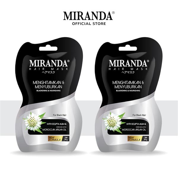 [BPOM] Miranda Hair Mask (Masker Rambut) Sachet Eclipta Alba 30gr | Masker Rambut | Bye Rambut Kusam_Ceiranti