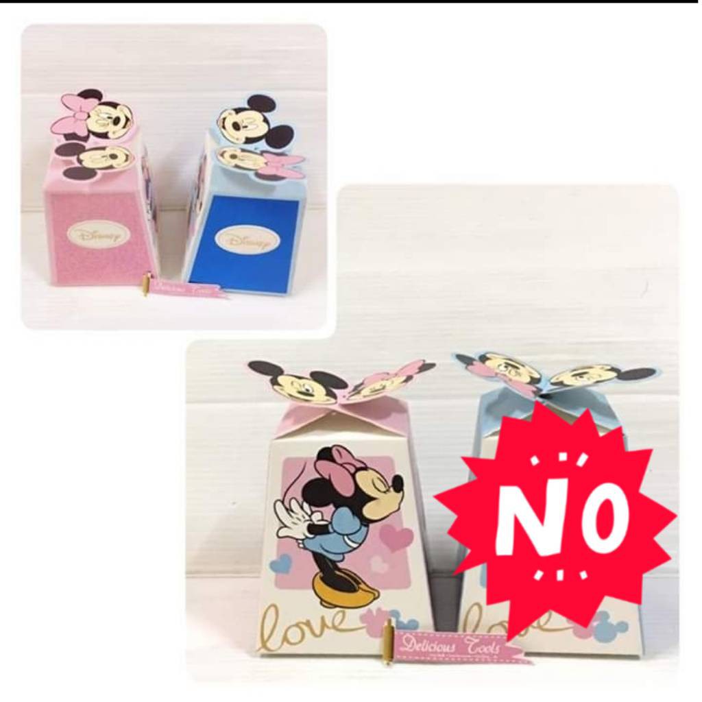 

PC060B Love Minnie Slice Cake box snack puding goodie bag snack