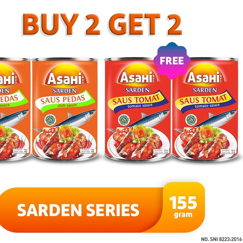 

T5D» AsaHi Sarden Saus Pedas 155 gr - Buy 2 Get 2 Saus Tomat 155gr Paling Laris
