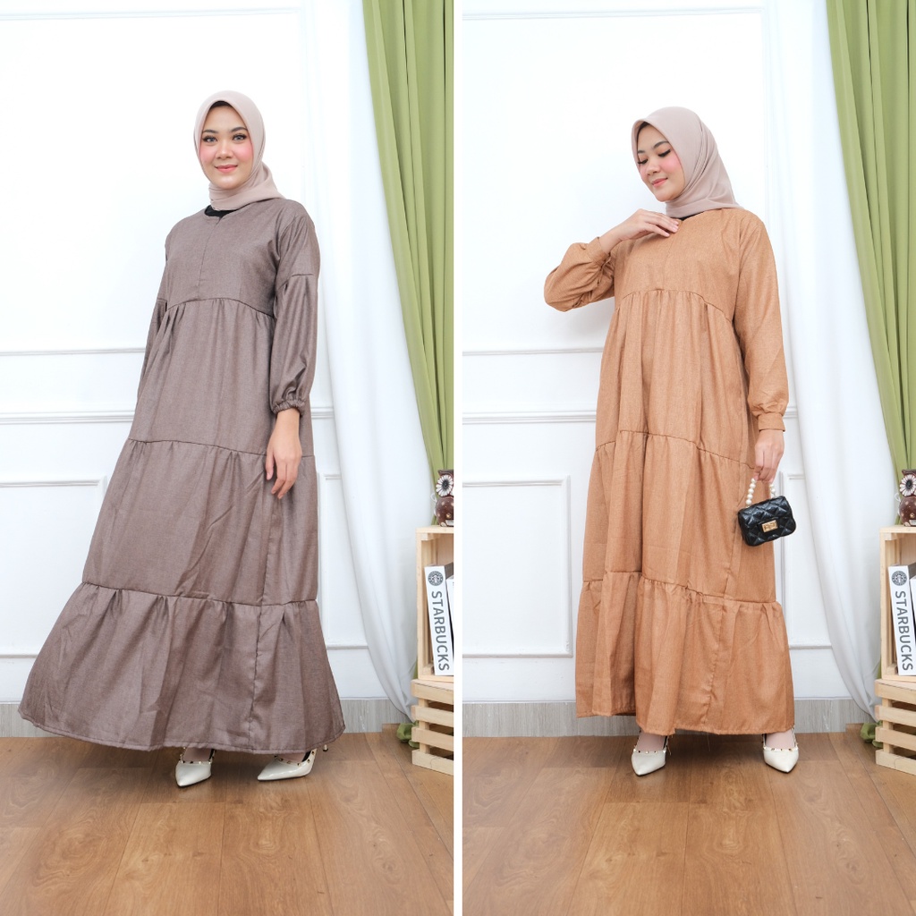 FUJI GAMIS DRESS KATUN SUSUN