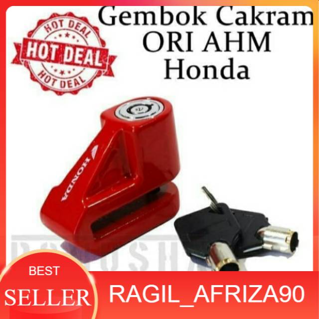 Kunci gembok cakram motor original Honda