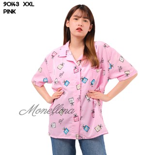 Monellina 6C1 90143 Baju  Blouse Atasan  XXL  Jumbo Murah 