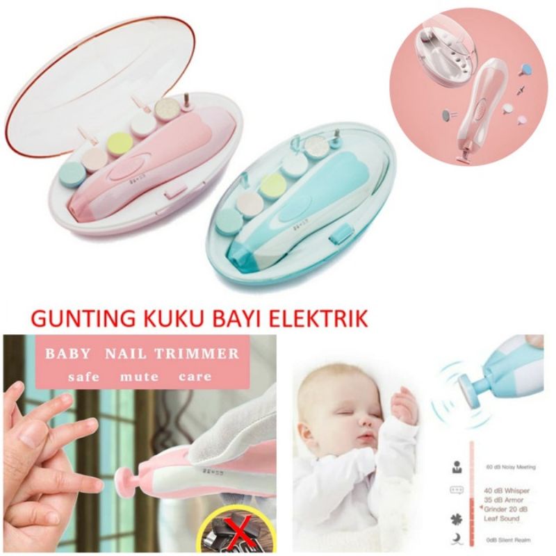 gunting kuku bayi elektrik peralatan bayi aman dan bagus