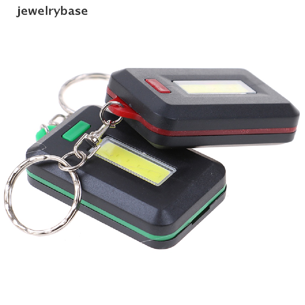 (jewelrybase) Gantungan Kunci Senter led Cob mini portable Untuk outdoor / Darurat