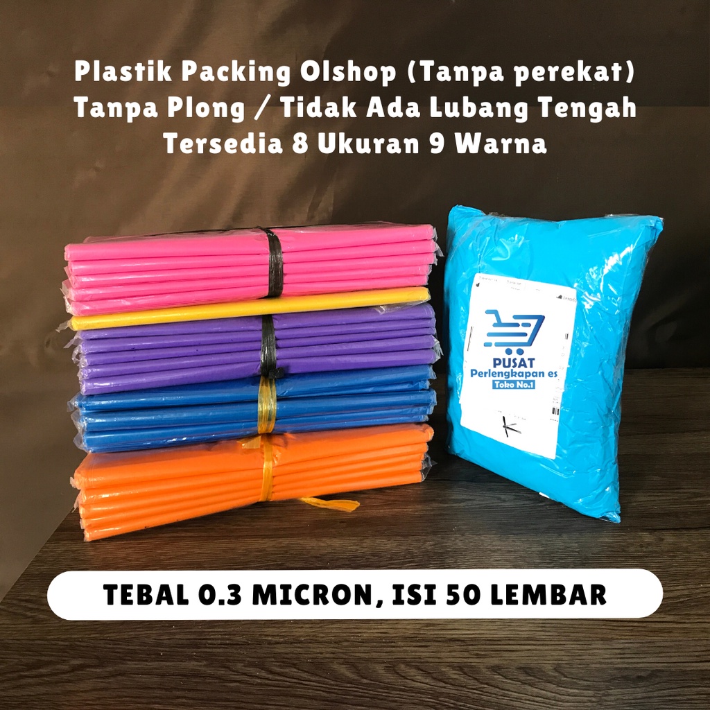 

AMPLOP PACKING PLASTIK HD PREMIUM WARNA POLOS - RUSFET - 1 PAK ISI 50PC MURAH