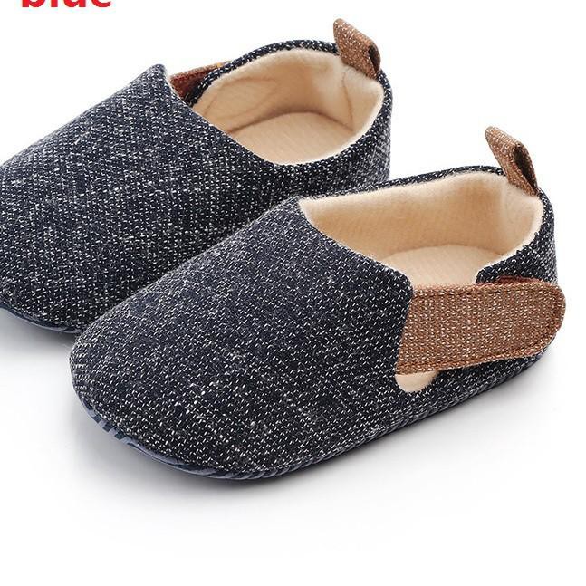 BUYEONLINE Baby Boys Girls Double Velour Soft Sole Shoe Soft Shoes Flats Shoes 