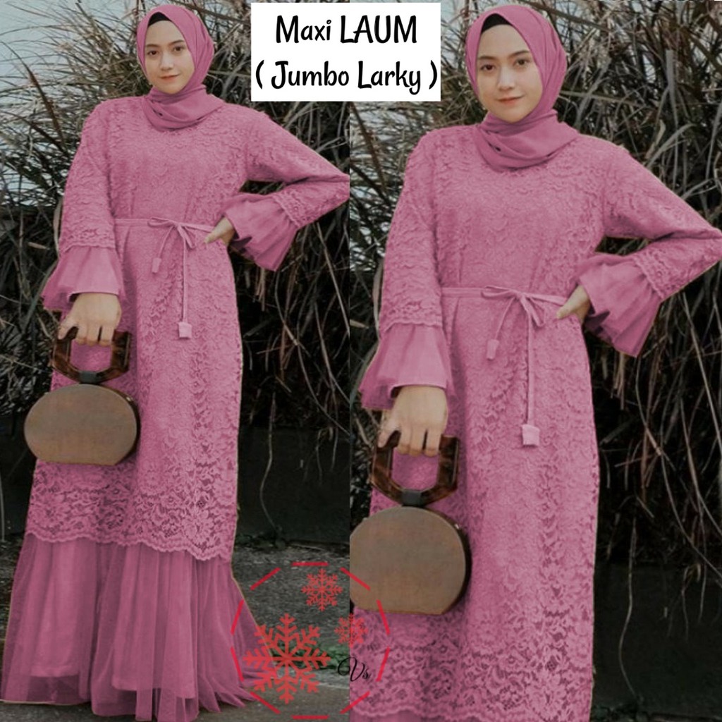 MAXI LARKY LAUM JUMBO vV / MAXI DRESS LARKY BIG SIZE