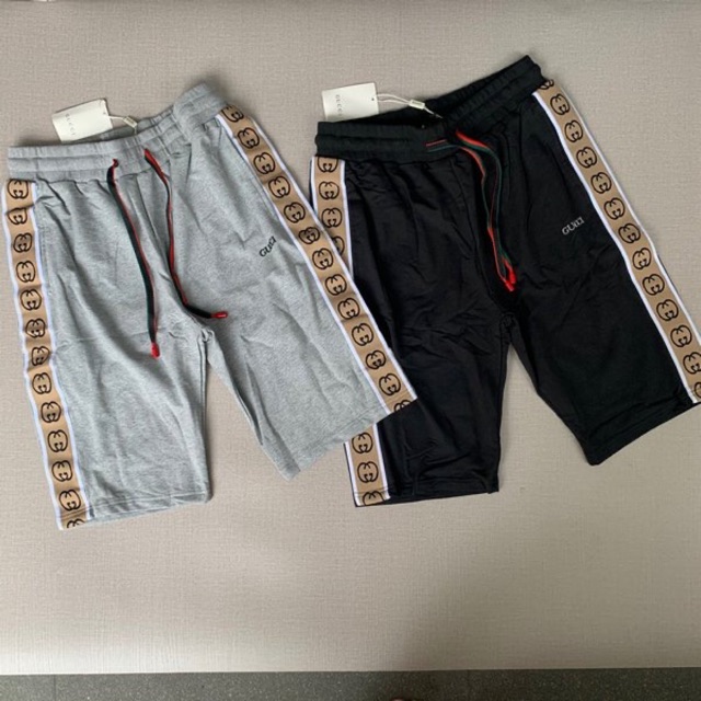 Celana Pendek Pria Gucci Interlocking GG Stripe Import