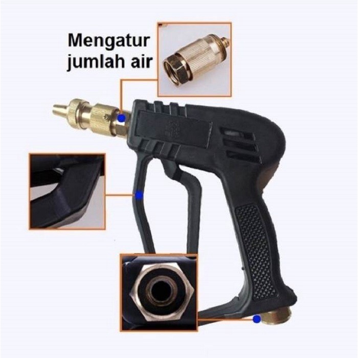 Barokah gamis Gun Jet Cleaner Washer High Pressure -Nosel Pistol Sprayer Tembakan