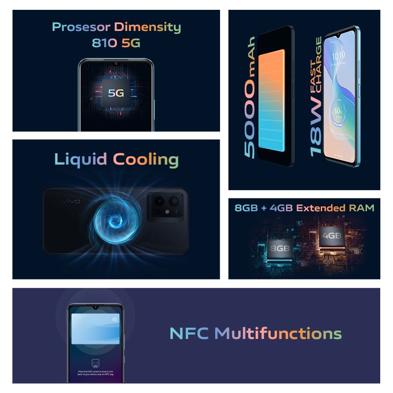 VIVO T1 (8+256) NEW GARANSI RESMI VIVO INDONESIA